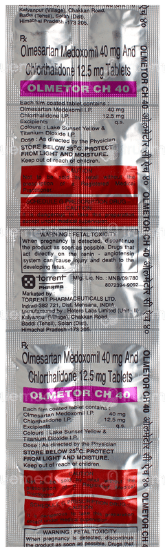 Olmetor Ch 40 Tablet 10 Olmetor Ch 40 Tablet 10